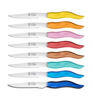 Couteau table vague La Fourmi - Jean Néron déclinés en 13 coloris.