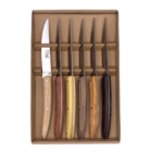Coffret 6 couteaux Thiers en bois assortis - BJB