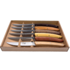 Coffret 6 couteaux Thiers en bois assortis