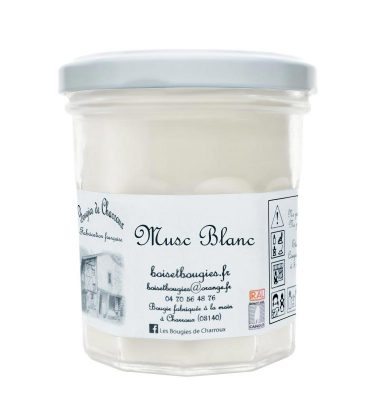 Bougie senteur Musc Blanc - Les Bougies de Charroux