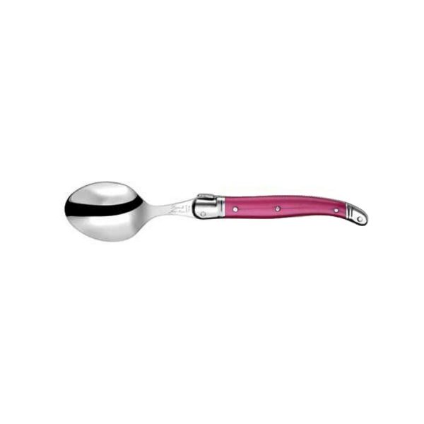 Cuillère à café Laguiole Gastronome manche ABS fuchsia - Néron