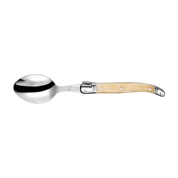 Cuillère de table Laguiole Gastronome manche ABS corne blonde - Néron