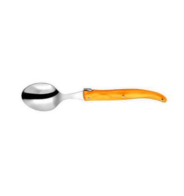 Cuillère à café Laguiole plein manche orange Jean Néron