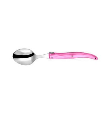 Cuillère à café Laguiole plein manche fuchsia Jean Néron