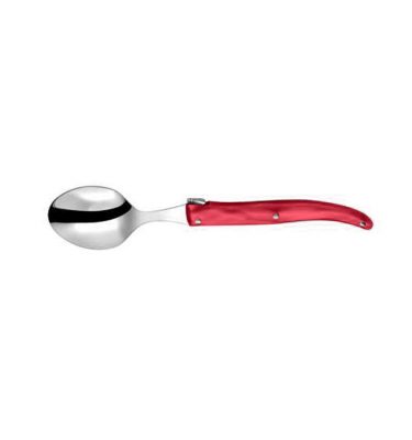 Cuillère à café Laguiole plein manche rouge Jean Néron