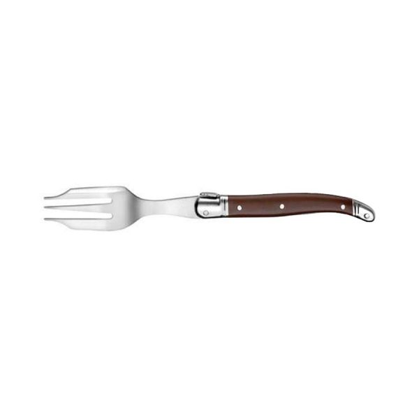 Fourchette à gâteau Laguiole Gastronome manche ABS chocolat Jean Néron