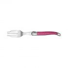 Fourchette à gâteau Laguiole Gastronome manche ABS fuchsia Jean Néron