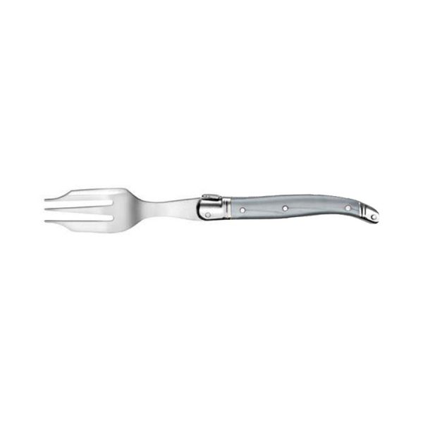 Fourchette à gâteau Laguiole Gastronome manche ABS gris métal Jean Néron