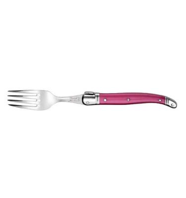 Fourchette Laguiole Gastronome manche ABS fuchsia - Néron