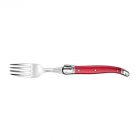 Fourchette Laguiole Gastronome manche ABS rouge - Néron
