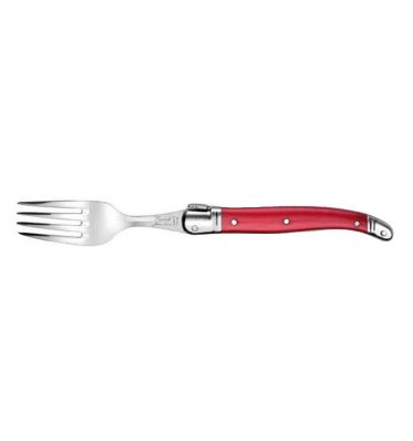 Fourchette Laguiole Gastronome manche ABS rouge - Néron