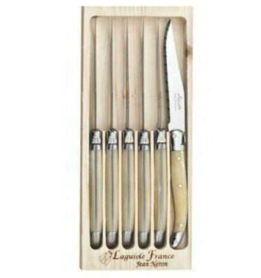 Coffret 6 couteaux de table Laguiole gastronome façon corne La Fourmi – Jean Néron