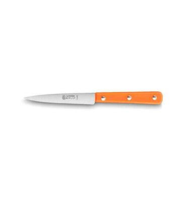 Couteau office de cuisine lame 10 cm manche orange La Fourmi Jean Néron