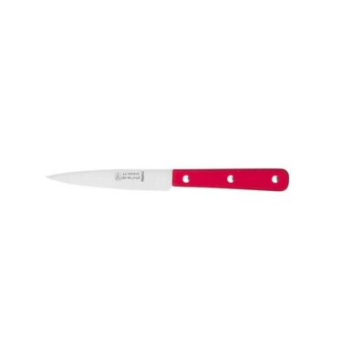 Couteau office de cuisine lame 10 cm manche rouge La Fourmi Jean Néron