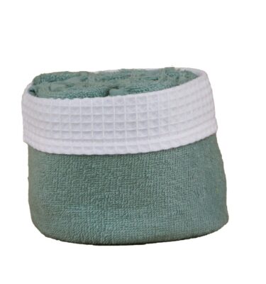 Panier invité aqua - Sud Étoffe. Disponible dans 8 coloris.