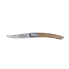 Couteau pliant Le Thiers Manche en bois de bouleau, lame en acier inoxydable 12C27 de 12cm. Guillochage fait main.