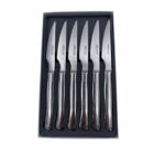 Coffret de 6 couteaux steak tout inox lames lisses Arcos