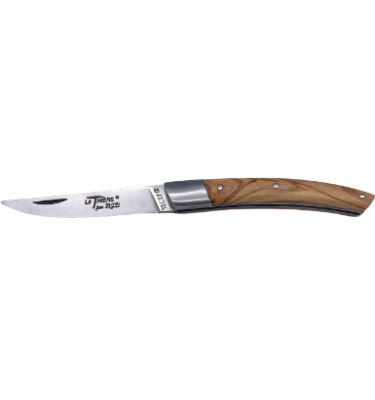 Couteau pliant le thiers manche en bois d'olivier. 11cm