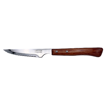 Couteau steak avec manche en bois de hêtre compressés