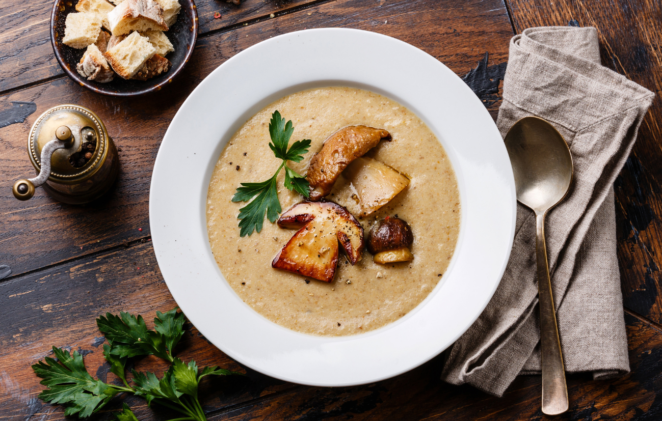 Atelier cuisine champignons en sauce