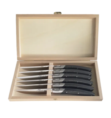 Coffret de 6 couteaux Le Thiers® Pirou Avantage fibre de carbone - Goyon Chazeau