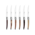 Coffret 6 couteaux Le Thiers Prestige – Manches en bois assortis