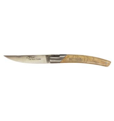 Couteau pliant Le Thiers® Ressort forgé 12 cm manche en Loupe de Frêne