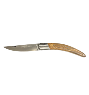 Couteau pliant Le Thiers® Ressort forgé 12 cm manche en Loupe de Frêne