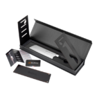 Couteau Mini-Santoku 14 cm Micarta Noir Signature - 32 Dumas®