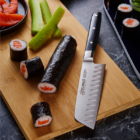 Couteau Mini-Santoku 14 cm Micarta Noir Signature - 32 Dumas®