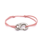 Bracelet Onboard Mousqueton inox 316L Rose - Wichard