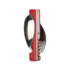 Couverts pliants aimantés 13h25 Aluminium Rouge - Akinod