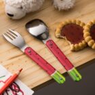 Couverts aimantés mini 12h12 Pasteque - Akinod