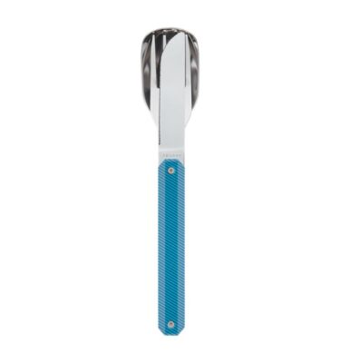 Couverts pliants aimantés 13h25 Aluminium Bleu Lagon - Akinod