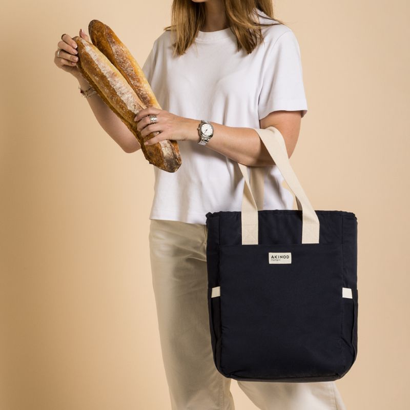 Lunch Bag XL 08h19 Bleu Navy - Akinod